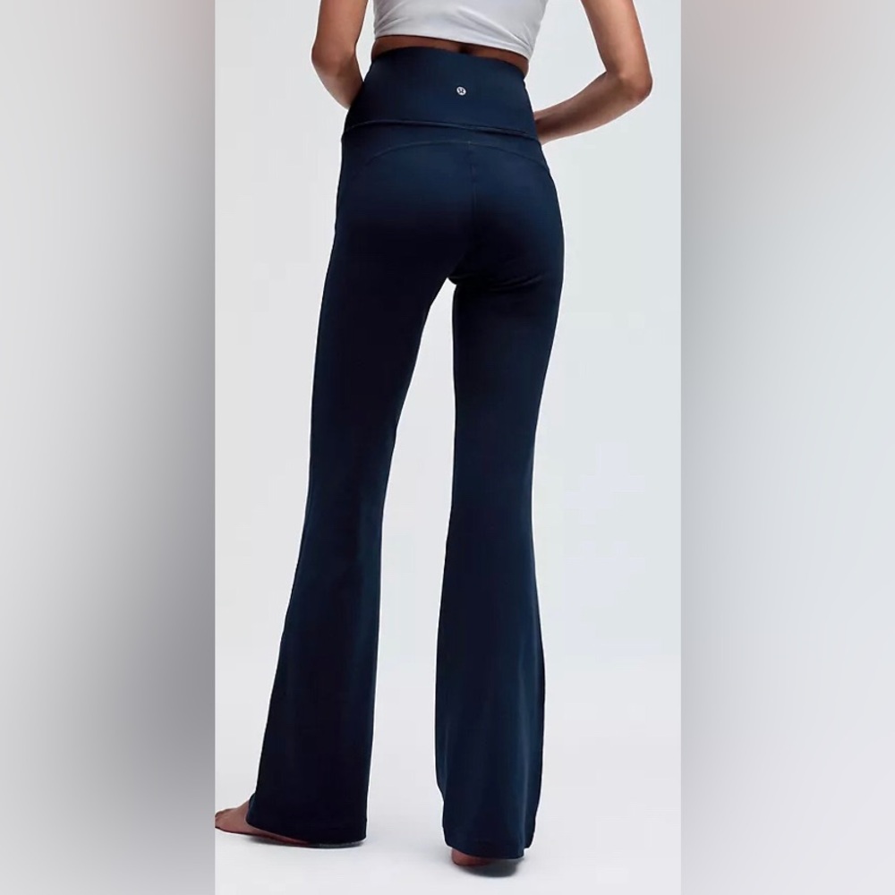 Lululemon Super High Rise Navy Flare Leggings